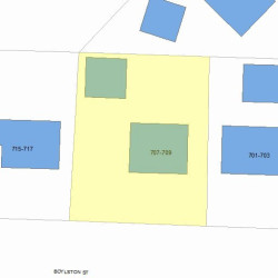 707 Boylston St, Newton MA 02461-1805 plot plan