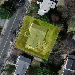 268 Dedham St, Newton MA 02461-2045 aerial view