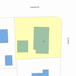 55 Cedar St, Newton MA 02459-1144 plot plan