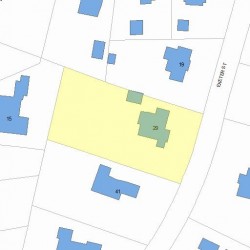 29 Exeter St, Newton MA 02465-2620 plot plan