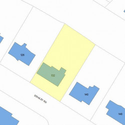 132 Stanley Rd, Newton MA  02468-2325 plot plan