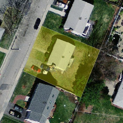 98 Farwell St, Newton MA 02460-1067 aerial view