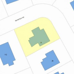 25 Westfield Rd, Newton MA 02465-2535 plot plan