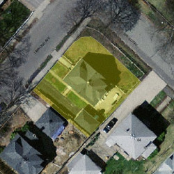 258 Linwood Ave, Newton MA  02460-1438 aerial view