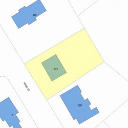 120 Hyde St, Newton MA 02461-1238 plot plan