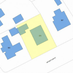 575 Watertown St, Newton MA 02460-1320 plot plan