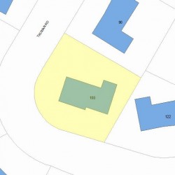 100 Truman Rd, Newton MA 02459-2665 plot plan