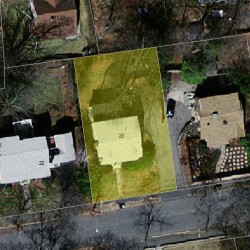 28 Roundwood Rd, Newton MA  02464-1217 aerial view