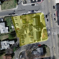 345 Walnut St, Newton MA 02460-1989 aerial view