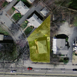 3 Payne Rd, Newton MA  02461-1816 aerial view