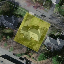 92 Littlefield Rd, Newton MA  02459-3012 aerial view