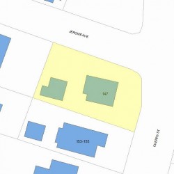 147 Cherry St, Newton MA 02465-1241 plot plan