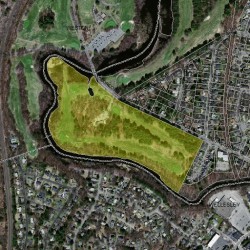 41 Concord St, Newton MA 02462-1030 aerial view