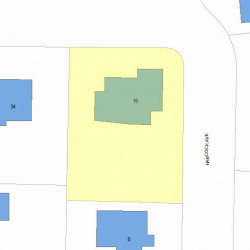 16 Hancock Ave, Newton MA 02459-1701 plot plan