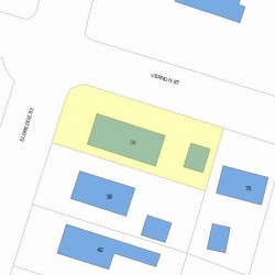 34 Eldredge St, Newton MA 02458-2017 plot plan