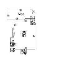 38 John St, Newton MA  02459-2305 floor plan