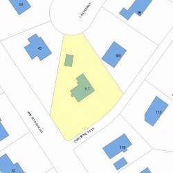 117 Osborne Path, Newton MA 02459-3542 plot plan