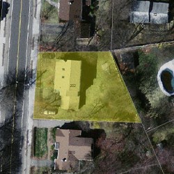 202 Winchester St, Newton MA  02461-2034 aerial view