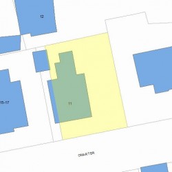 11 Omar Ter, Newton MA 02460-1604 plot plan