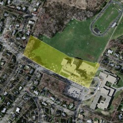 130 Wheeler Rd, Newton MA  02459-3068 aerial view