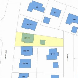 356 Waltham St, Newton MA 02465-1732 plot plan