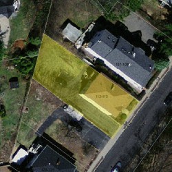 113 Elliot St, Newton MA  02461-1629 aerial view