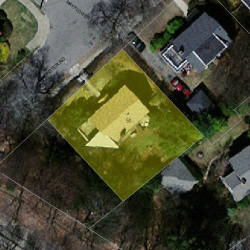 50 Brewster Rd, Newton MA  02461-1302 aerial view