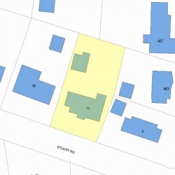 15 Stuart Rd, Newton MA 02459-1210 plot plan