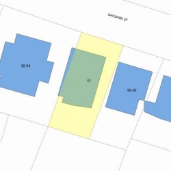 60 Gardner St, Newton MA 02458-1405 plot plan