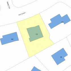 138 Cotton St, Newton MA 02458-2641 plot plan