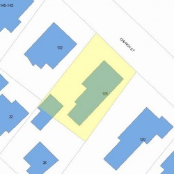 126 Church St, Newton MA 02458-2004 plot plan