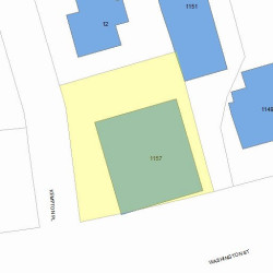 1157 Washington St, Newton MA 02465-2120 plot plan