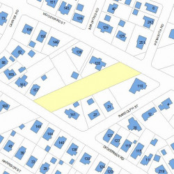 120 Woodward St, Newton MA 02461-1313 plot plan