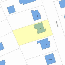 35 Dalby St, Newton MA 02458-1030 plot plan