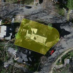 39 Devon Rd, Newton MA  02459-1649 aerial view