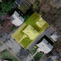 15 Payne Rd, Newton MA  02461-1816 aerial view