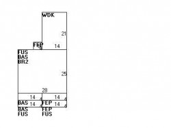 572 California St, Newton MA  02460-1243 floor plan