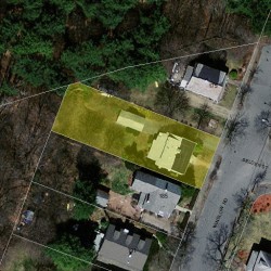181 Winslow Rd, Newton MA  02468-1713 aerial view