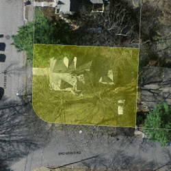 72 Oxford Rd, Newton MA 02459-2405 aerial view