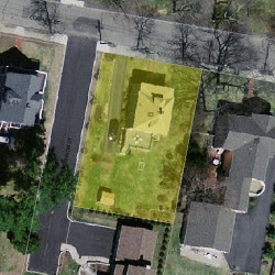 63 Cornell St, Newton MA 02462-1320 aerial view