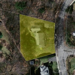 111 Moffat Rd, Newton MA  02468-1114 aerial view