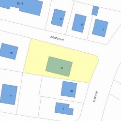 45 Elliot St, Newton MA 02461-1606 plot plan