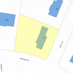 41 Risley Rd, Newton MA 02465-2921 plot plan