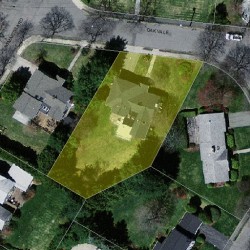 46 Oakvale Rd, Newton MA 02468-1117 aerial view
