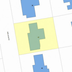 42 Sheldon Rd, Newton MA 02459-2738 plot plan
