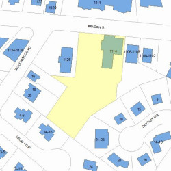 1114 Beacon St, Newton MA 02461-1102 plot plan