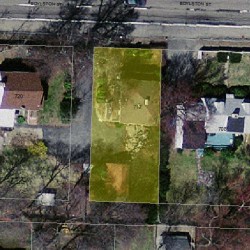 712 Boylston St, Newton MA  02461-1804 aerial view