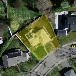 87 Clifton Rd, Newton MA 02459-3111 aerial view