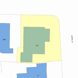 970 Beacon St, Newton MA  02459-1725 plot plan