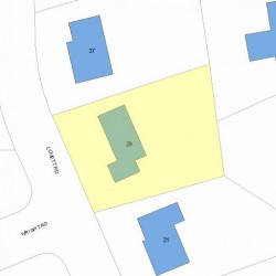 29 Lovett Rd, Newton MA  02459-3107 plot plan